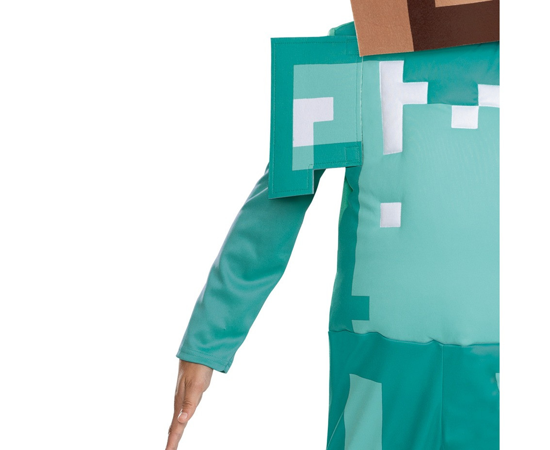 Costume Steve Diamond- Minecraft (license), size. M (7-8 year)